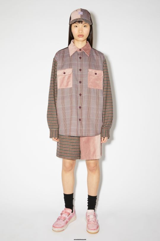 Acne Studios jalkineet antiikki pinkki 0VF2B733 tarranauhalenkit lenkkarit