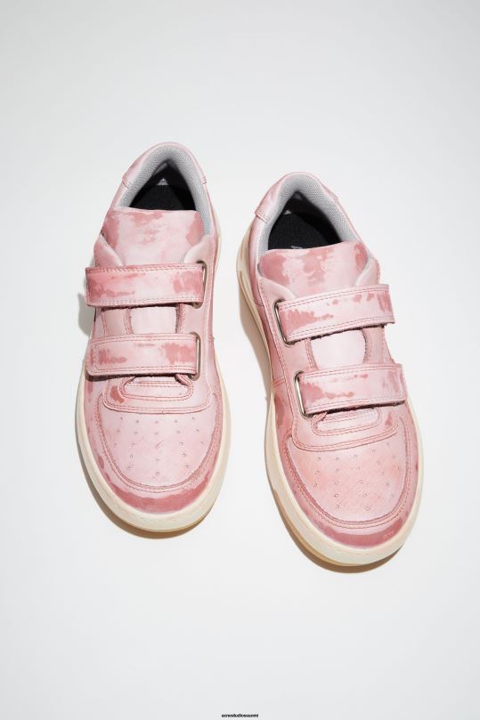 Acne Studios jalkineet antiikki pinkki 0VF2B733 tarranauhalenkit lenkkarit