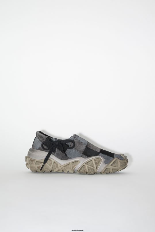 Acne Studios jalkineet moni harmaa 0VF2B606 paksut tilkkutäkit lenkkarit