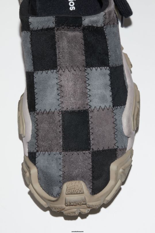 Acne Studios jalkineet moni harmaa 0VF2B606 paksut tilkkutäkit lenkkarit
