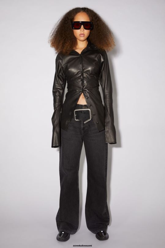 Acne Studios jalkineet musta 0VF2B520 nauhalliset lenkkarit