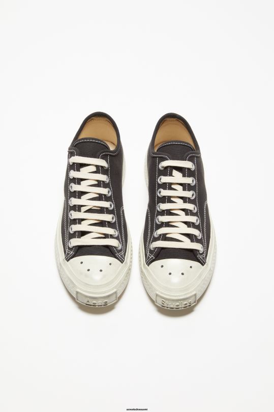 Acne Studios jalkineet musta / luonnonvalkoinen 0VF2B1216 matalat lenkkarit