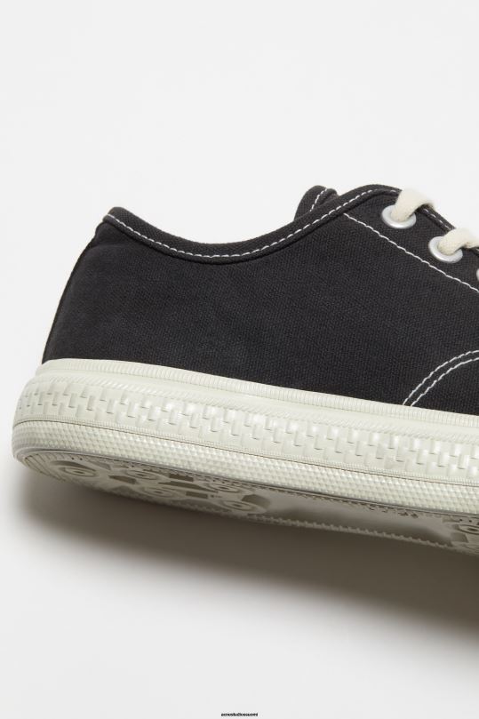 Acne Studios jalkineet musta / luonnonvalkoinen 0VF2B1216 matalat lenkkarit