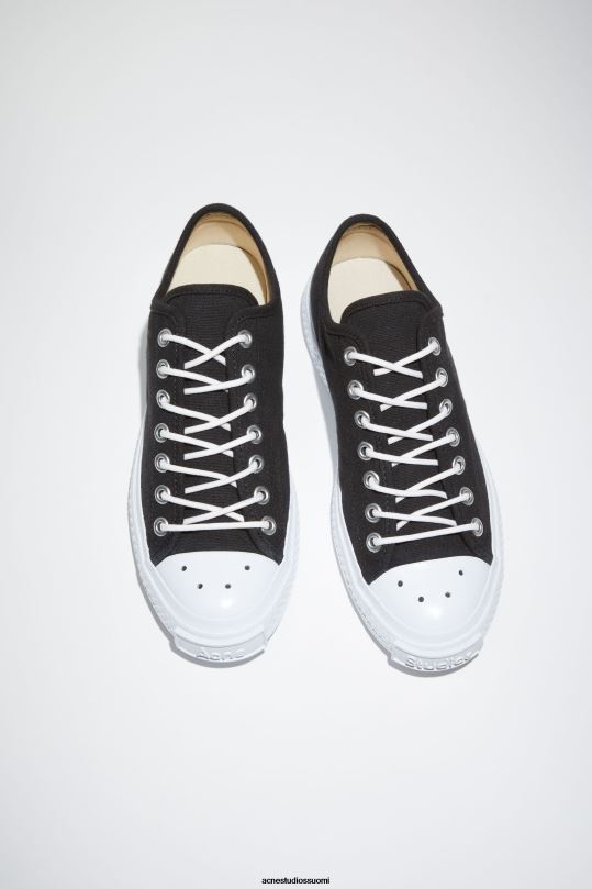 Acne Studios jalkineet musta / luonnonvalkoinen 0VF2B1219 matalat lenkkarit