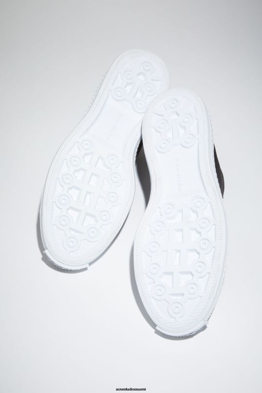 Acne Studios jalkineet musta / luonnonvalkoinen 0VF2B1219 matalat lenkkarit