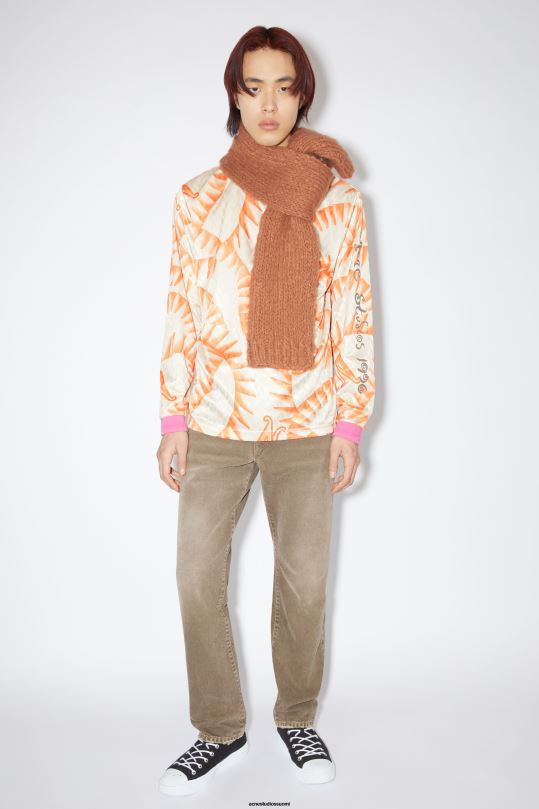 Acne Studios jalkineet musta / luonnonvalkoinen 0VF2B1220 korkeat lenkkarit