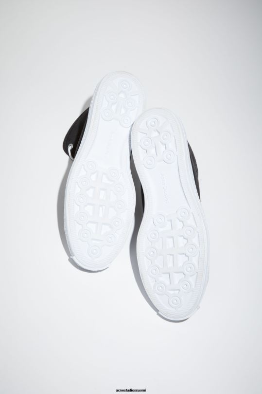 Acne Studios jalkineet musta / luonnonvalkoinen 0VF2B1220 korkeat lenkkarit