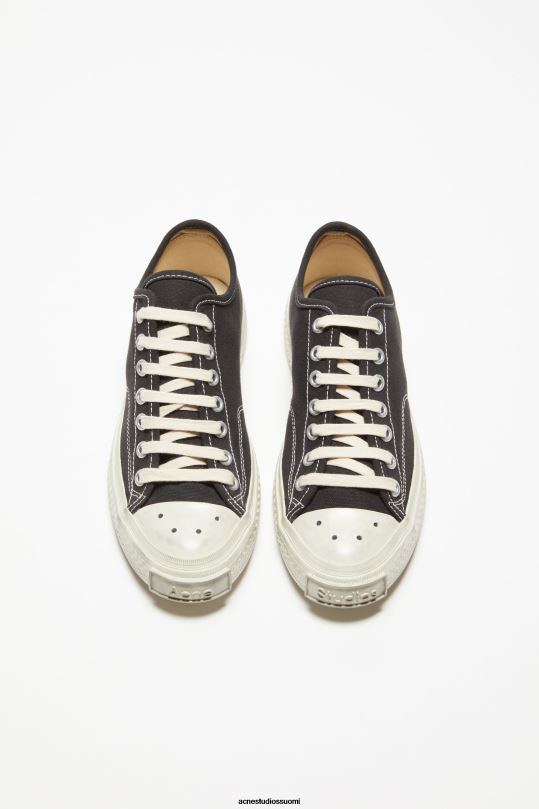 Acne Studios jalkineet musta / luonnonvalkoinen 0VF2B528 matalat lenkkarit