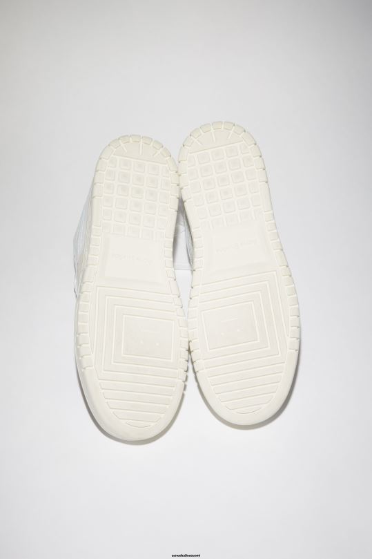 Acne Studios jalkineet valkoinen / luonnonvalkoinen 0VF2B1225 matalat nahkaiset lenkkarit