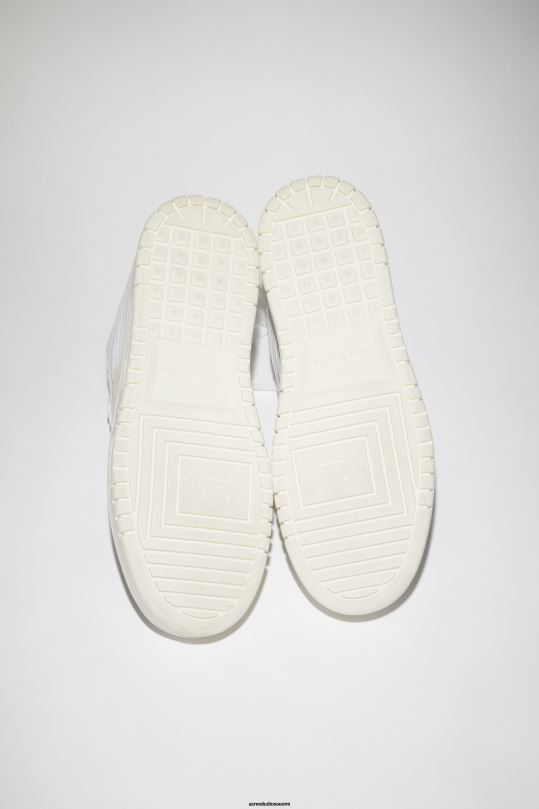 Acne Studios jalkineet valkoinen / luonnonvalkoinen 0VF2B834 matalat nahkaiset lenkkarit
