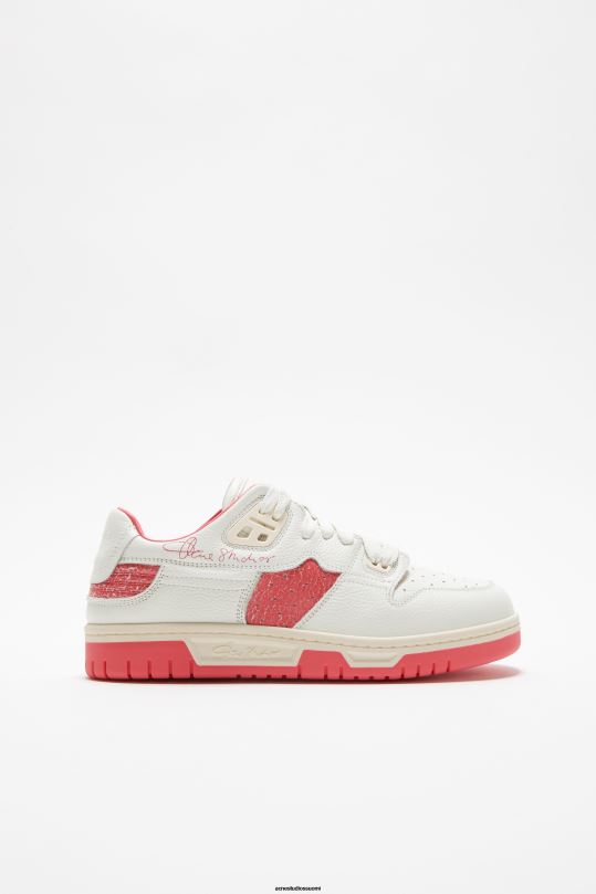 Acne Studios jalkineet valkoinen/sähkö pinkki 0VF2B799 matalat lenkkarit