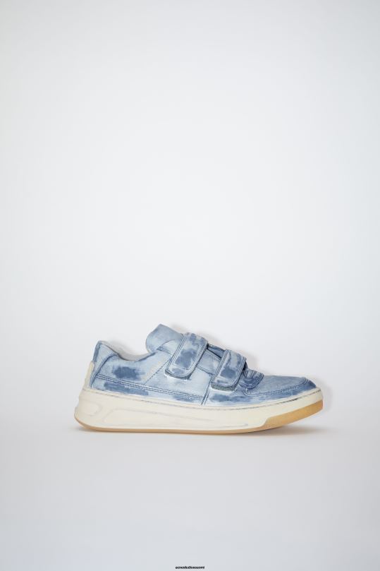 Acne Studios jalkineet yönsininen 0VF2B543 tarranauhalenkit lenkkarit