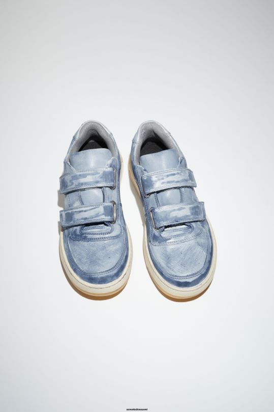 Acne Studios jalkineet yönsininen 0VF2B543 tarranauhalenkit lenkkarit