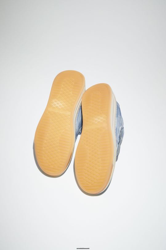 Acne Studios jalkineet yönsininen 0VF2B543 tarranauhalenkit lenkkarit