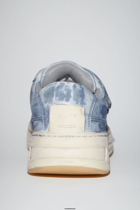 Acne Studios jalkineet yönsininen 0VF2B543 tarranauhalenkit lenkkarit