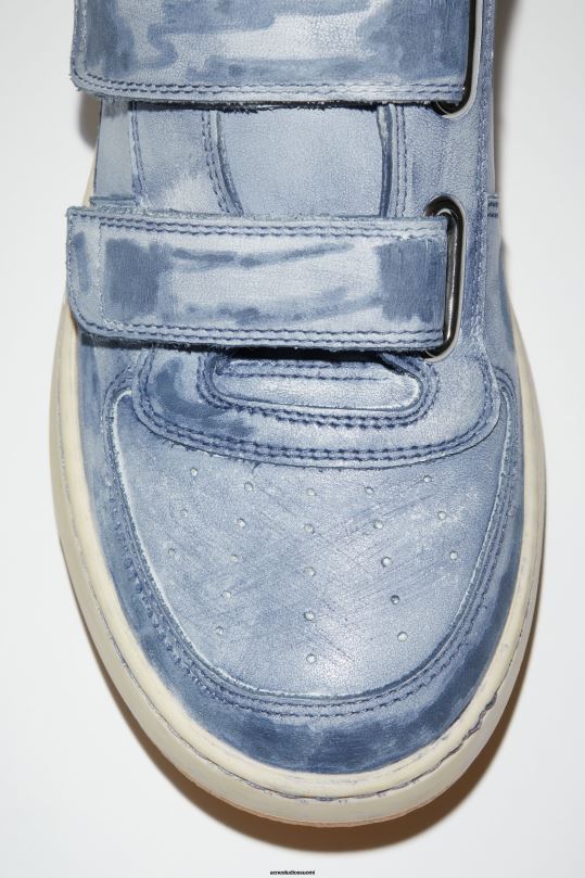 Acne Studios jalkineet yönsininen 0VF2B543 tarranauhalenkit lenkkarit