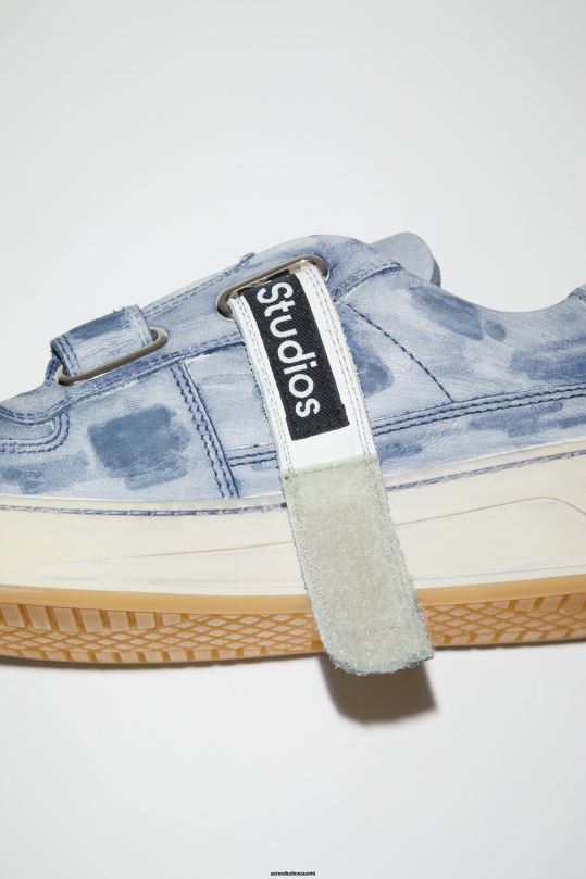 Acne Studios jalkineet yönsininen 0VF2B543 tarranauhalenkit lenkkarit