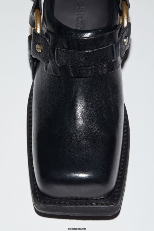 Acne Studios jalkineet antrasiitin harmaa 0VF2B551 nahkasolki muuli
