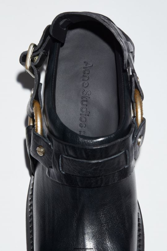 Acne Studios jalkineet antrasiitin harmaa 0VF2B551 nahkasolki muuli