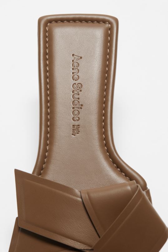 Acne Studios jalkineet kamelin ruskea 0VF2B715 musubi-nahkasandaali