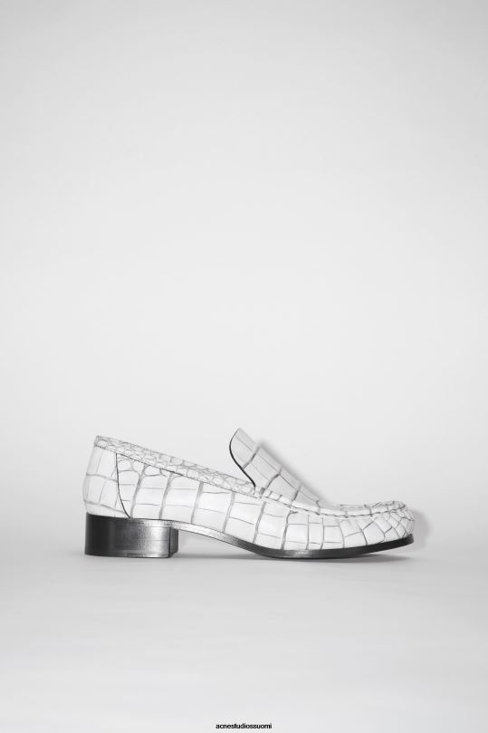 Acne Studios jalkineet luonnonvalkoinen 0VF2B808 nahkaiset loaferit