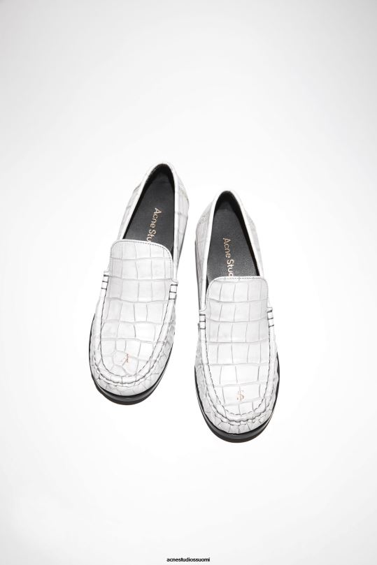 Acne Studios jalkineet luonnonvalkoinen 0VF2B808 nahkaiset loaferit