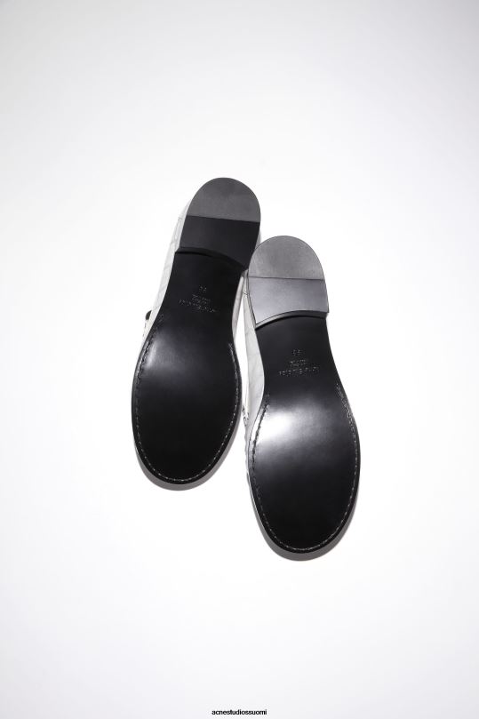Acne Studios jalkineet luonnonvalkoinen 0VF2B808 nahkaiset loaferit