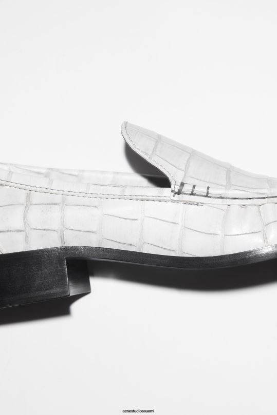 Acne Studios jalkineet luonnonvalkoinen 0VF2B808 nahkaiset loaferit