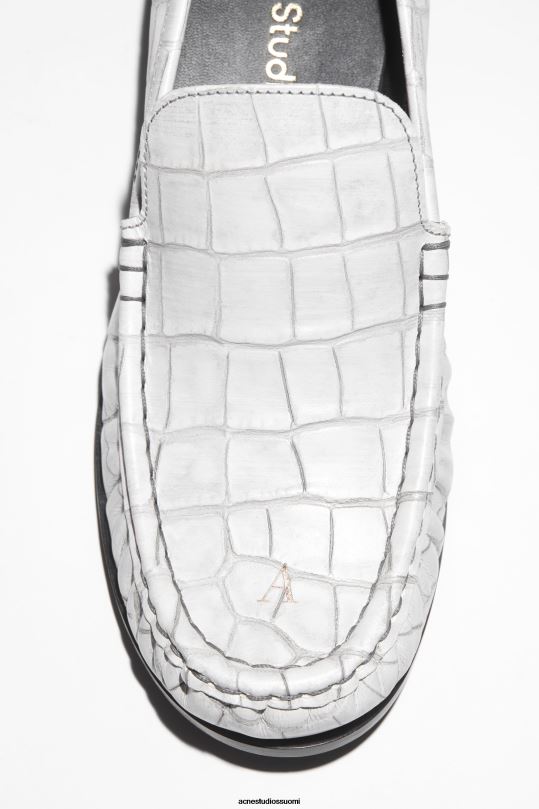 Acne Studios jalkineet luonnonvalkoinen 0VF2B808 nahkaiset loaferit