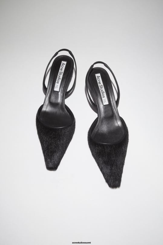 Acne Studios jalkineet musta 0VF2B486 slingback kengät