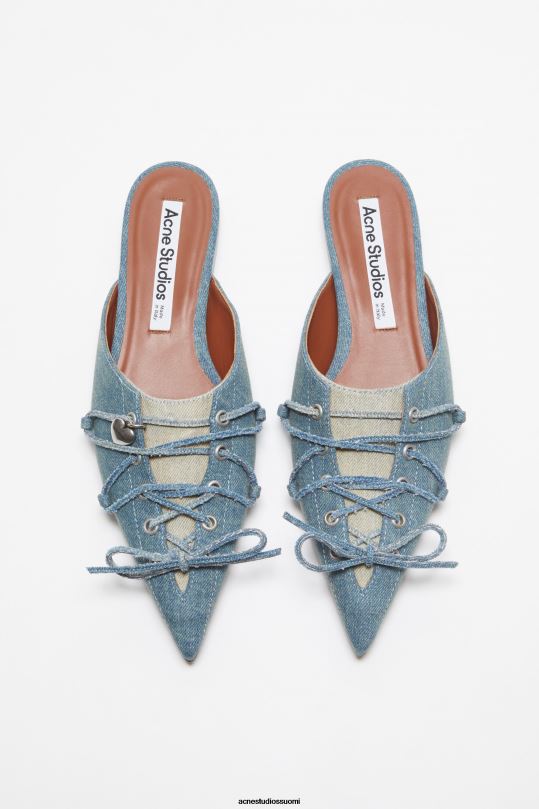Acne Studios jalkineet pölyinen sininen 0VF2B709 nauhalliset muulit