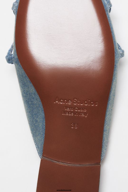 Acne Studios jalkineet pölyinen sininen 0VF2B709 nauhalliset muulit