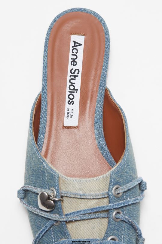 Acne Studios jalkineet pölyinen sininen 0VF2B709 nauhalliset muulit