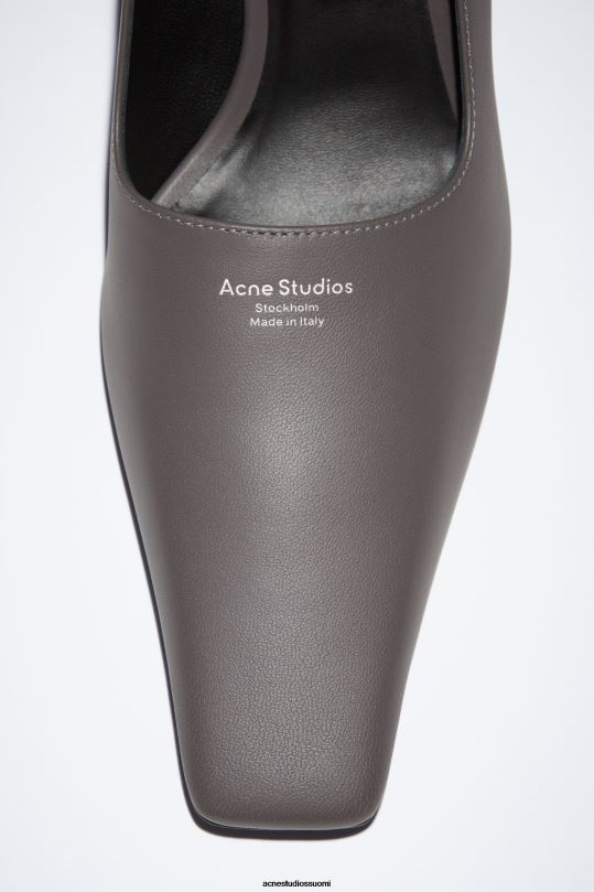 Acne Studios jalkineet tummanharmaa 0VF2B591 nahkainen kantapääpumppu