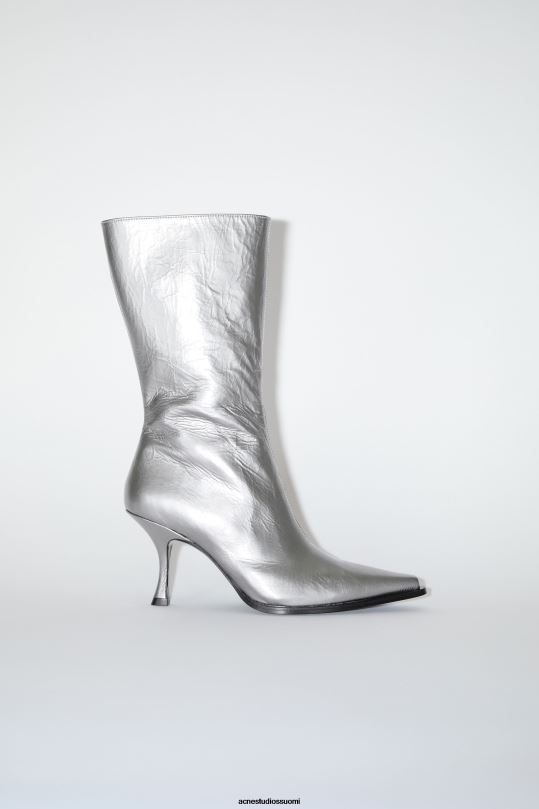 Acne Studios jalkineet hopea 0VF2B684 nahkaiset korkokengät