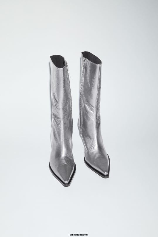 Acne Studios jalkineet hopea 0VF2B684 nahkaiset korkokengät