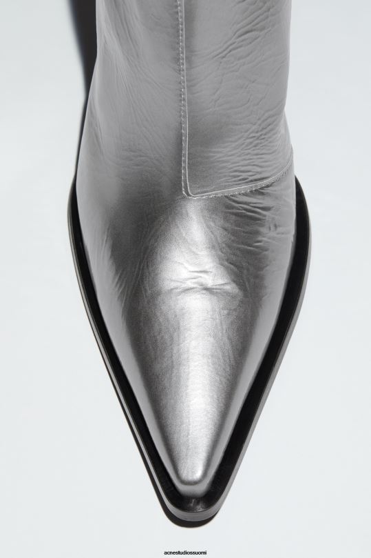 Acne Studios jalkineet hopea 0VF2B684 nahkaiset korkokengät