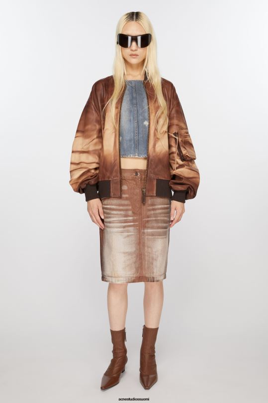 Acne Studios jalkineet konjakin ruskea 0VF2B621 korkokengät nilkkurit