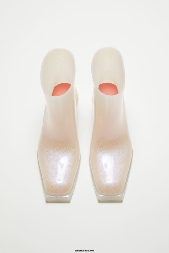 Acne Studios jalkineet läpinäkyvä/hopea 0VF2B876 kumiset nilkkurit