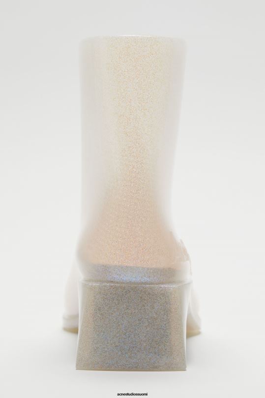 Acne Studios jalkineet läpinäkyvä/hopea 0VF2B876 kumiset nilkkurit