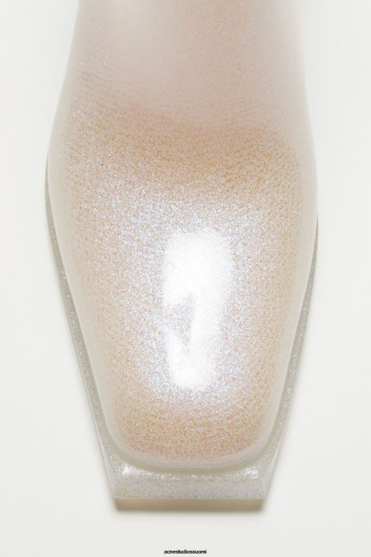 Acne Studios jalkineet läpinäkyvä/hopea 0VF2B876 kumiset nilkkurit