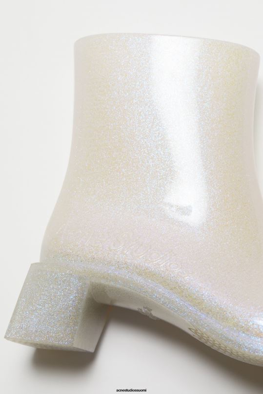 Acne Studios jalkineet läpinäkyvä/hopea 0VF2B876 kumiset nilkkurit