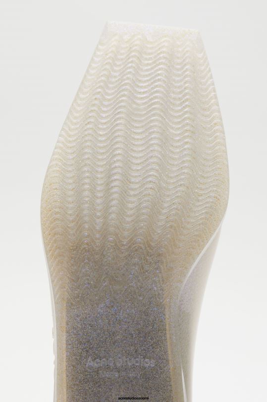 Acne Studios jalkineet läpinäkyvä/hopea 0VF2B876 kumiset nilkkurit