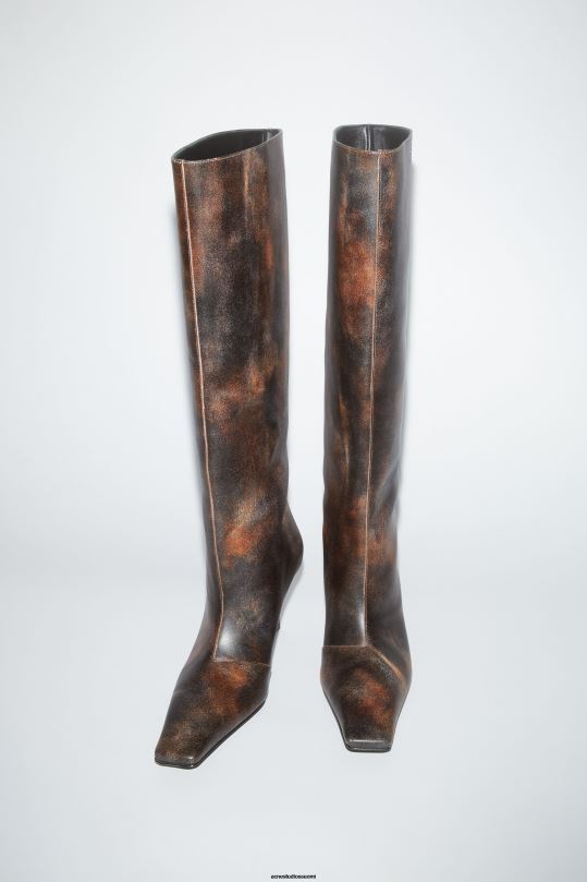 Acne Studios jalkineet moni ruskea 0VF2B640 nahkaiset korkokengät