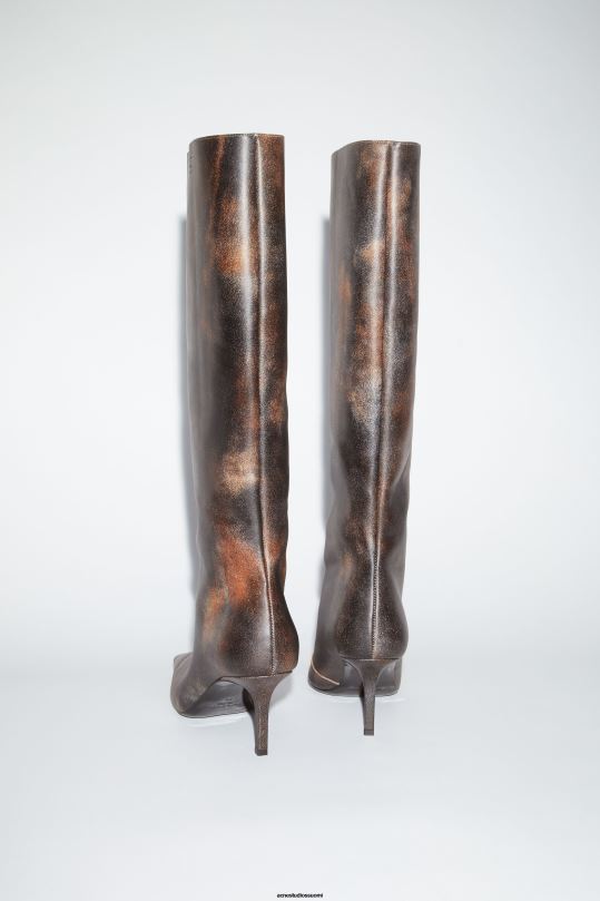 Acne Studios jalkineet moni ruskea 0VF2B640 nahkaiset korkokengät