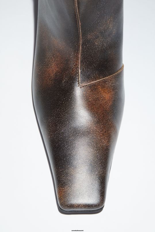 Acne Studios jalkineet moni ruskea 0VF2B640 nahkaiset korkokengät