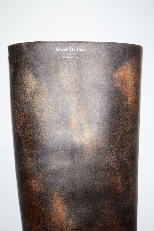 Acne Studios jalkineet moni ruskea 0VF2B640 nahkaiset korkokengät