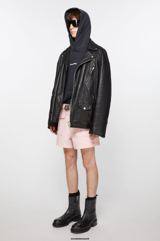 Acne Studios jalkineet musta 0VF2B1215 vahatut nahkasaappaat