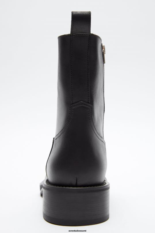 Acne Studios jalkineet musta 0VF2B1215 vahatut nahkasaappaat
