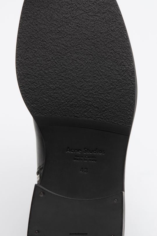 Acne Studios jalkineet musta 0VF2B1215 vahatut nahkasaappaat